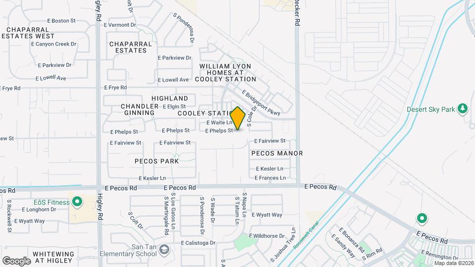 3753 E Phelps St Map and Location Details