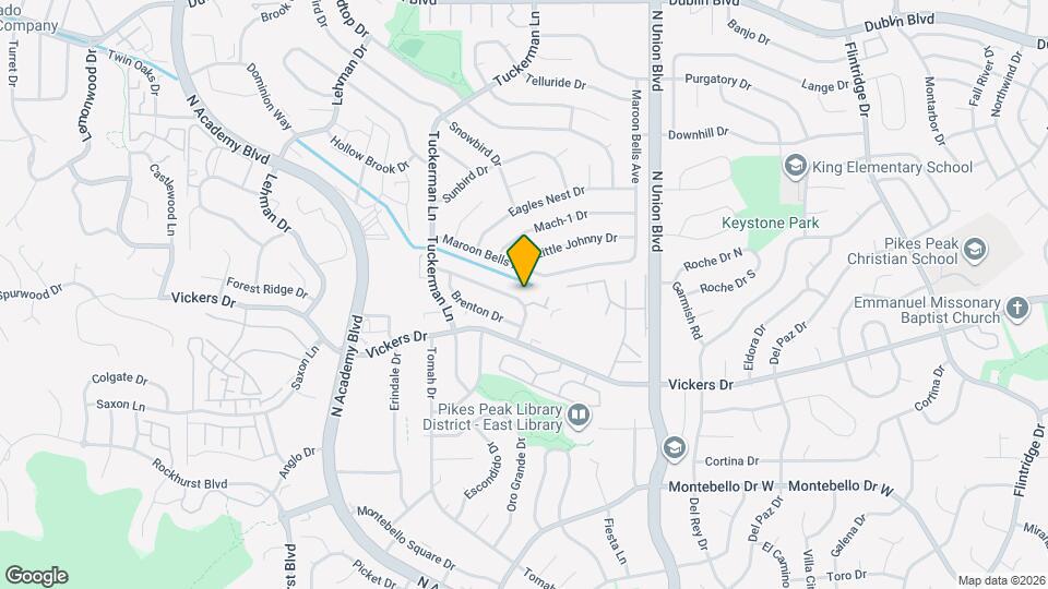 2580 Lyncrest Dr Map and Location Details