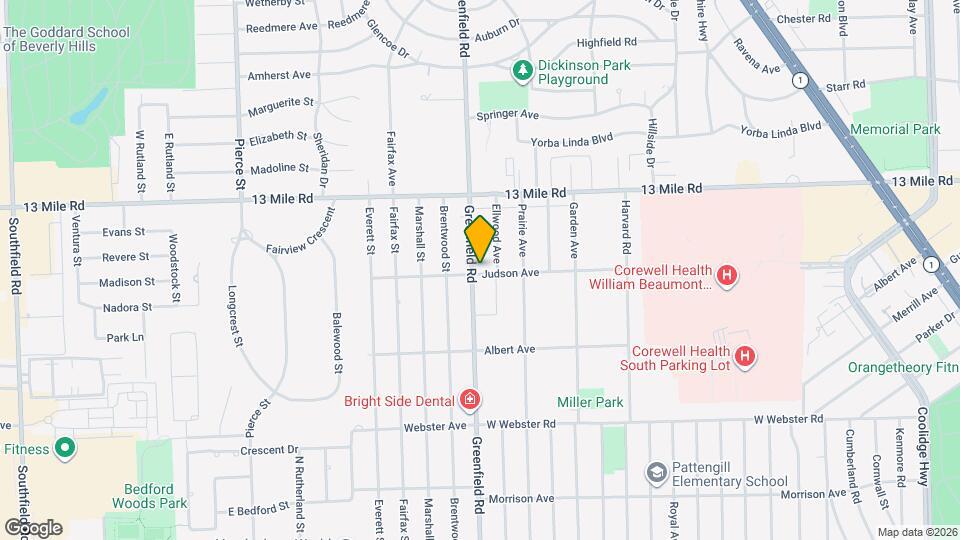 3302 Greenfield Rd Map and Location Details