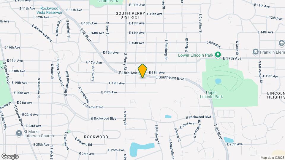 1525 E 19th Ave Map and Location Details
