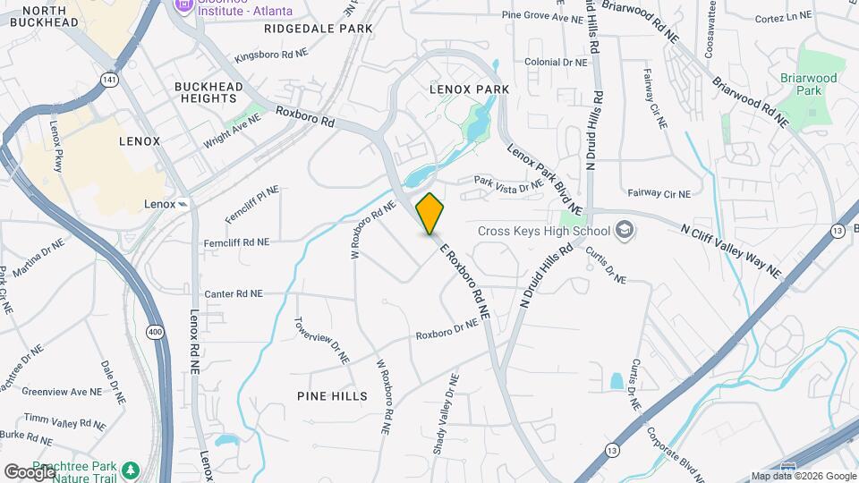 2080 E Roxboro Rd NE Map and Location Details