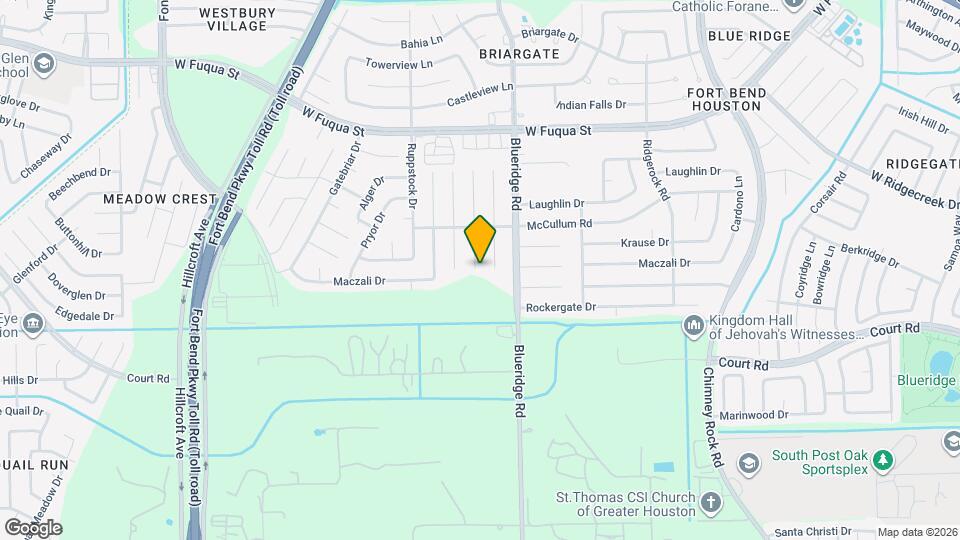15935 Kenbrook Dr Map and Location Details