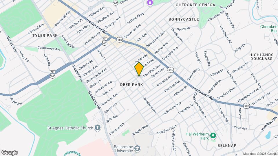 1738 Fernwood Ave Map and Location Details