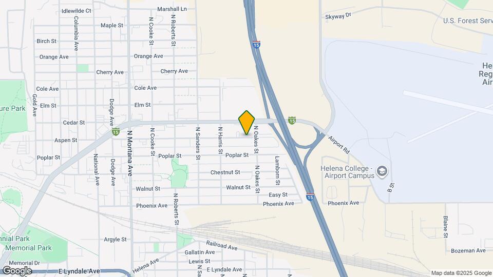 1637 Aspen St Map and Location Details