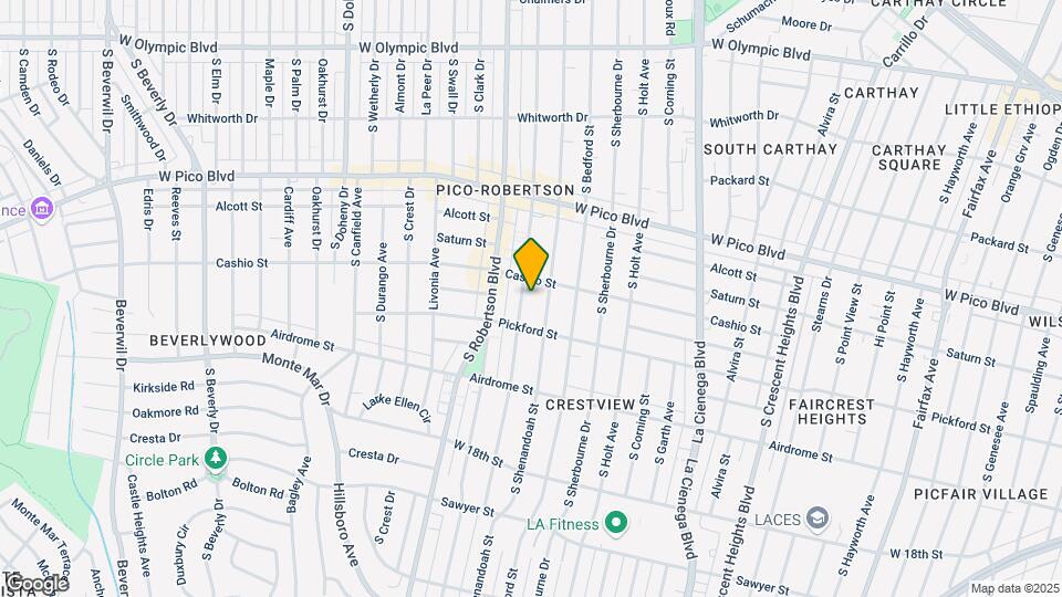 1518 S Wooster St Map and Location Details