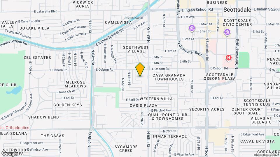 6712 E Angus Dr Map and Location Details