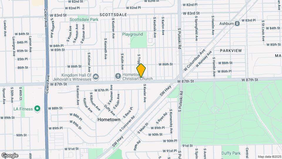 8653-8655 S Tripp Ave Map and Location Details