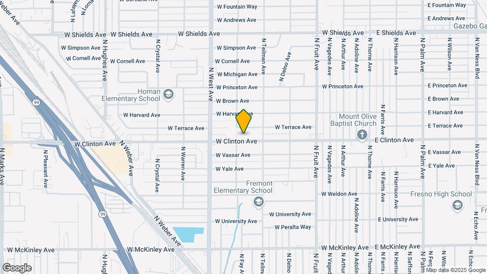 1022 W Clinton Ave Map and Location Details