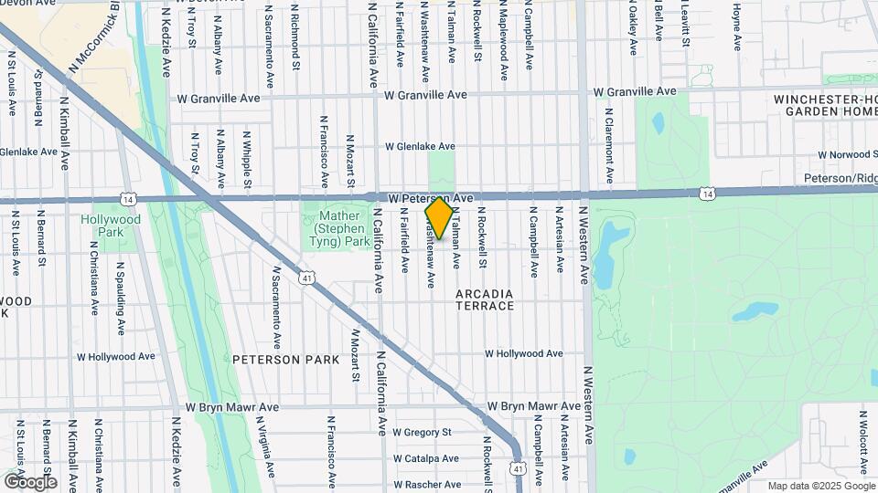2652 W Thorndale Ave Map and Location Details