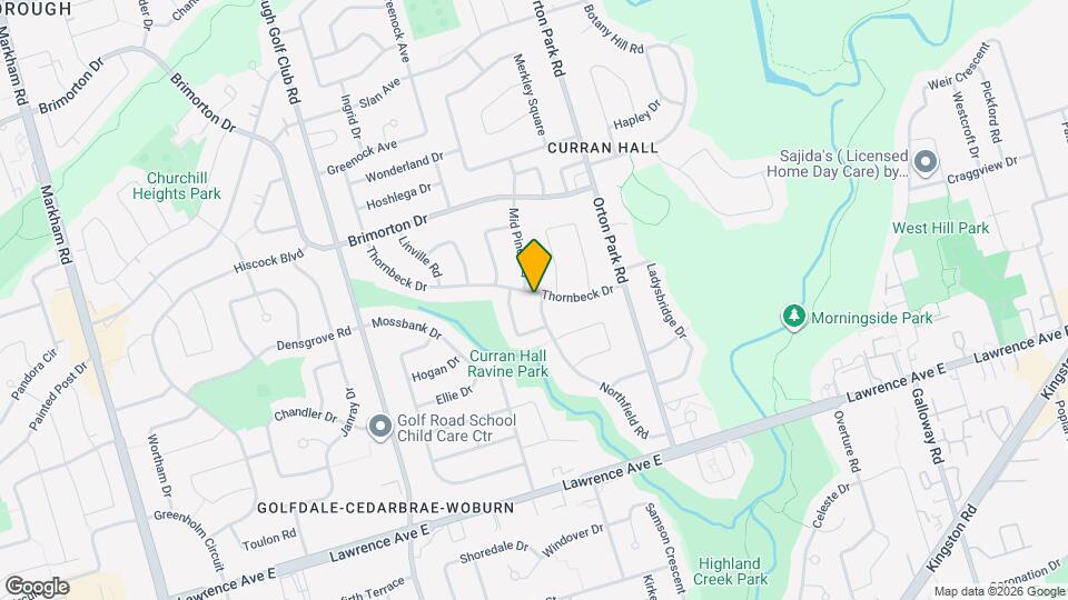 95 Thornbeck Dr Map and Location Details