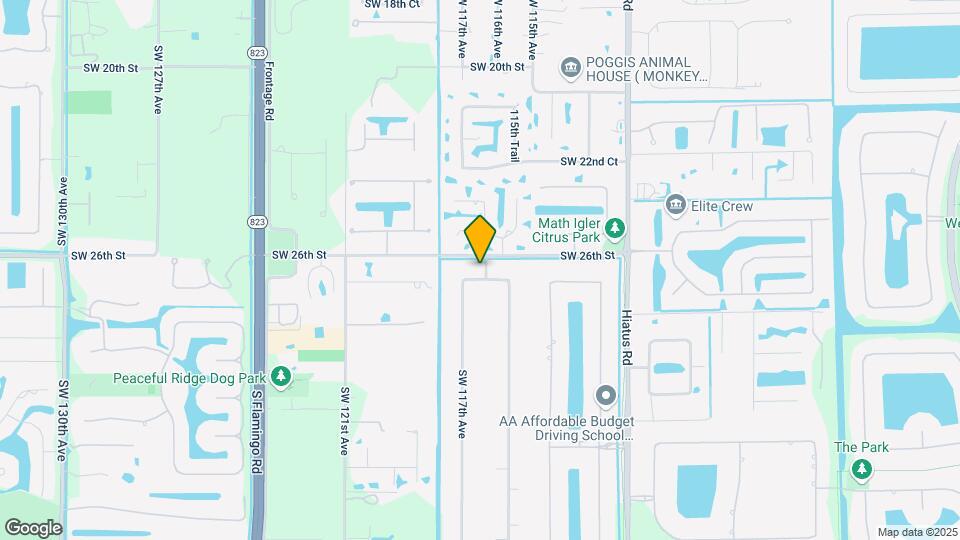 2601 SW 116th Way Map and Location Details