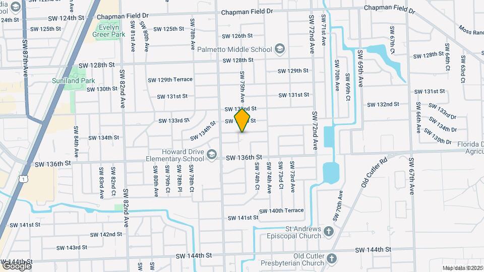 7530 SW 134th St Map and Location Details