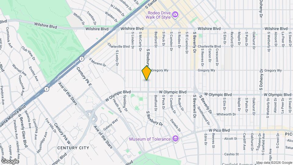 333 S Roxbury Dr Map and Location Details