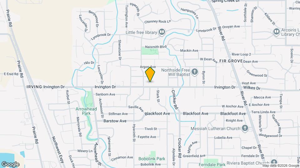 939 Irvington Dr Map and Location Details