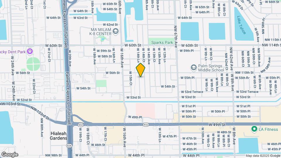 5505 W 14th Ln Map and Location Details