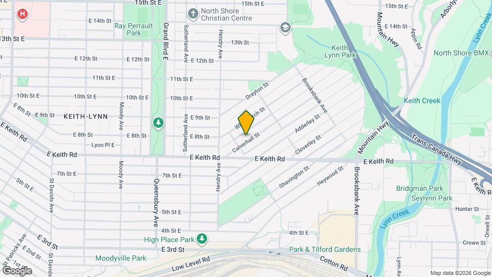 820 Calverhall St Map and Location Details