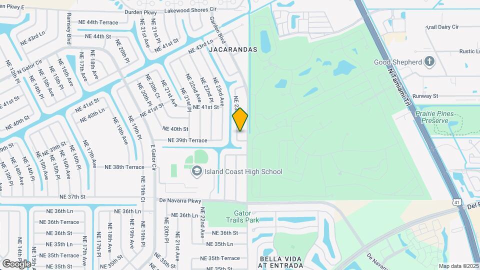 3927 NE 23rd Pl Map and Location Details