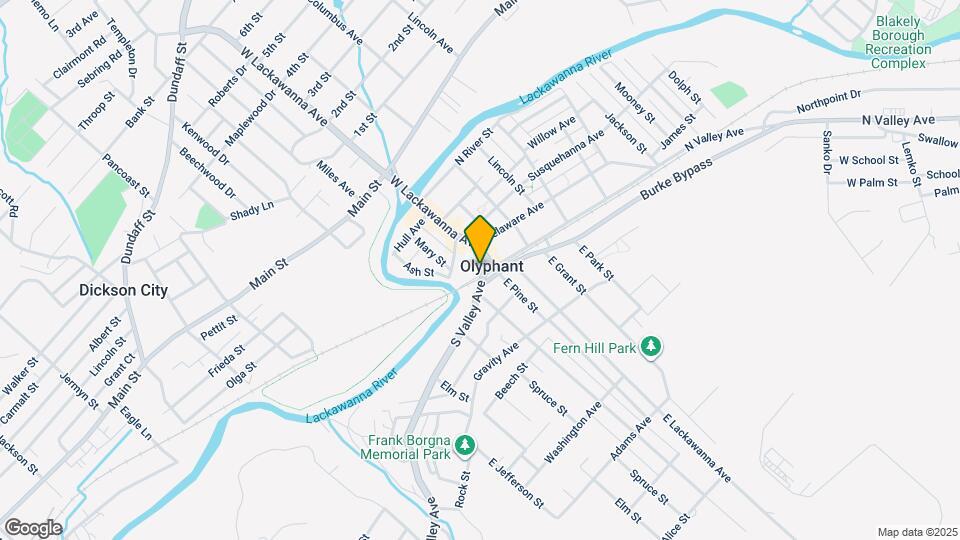 423 E Lackawanna Ave Mapa y Detalles de la Ubicación