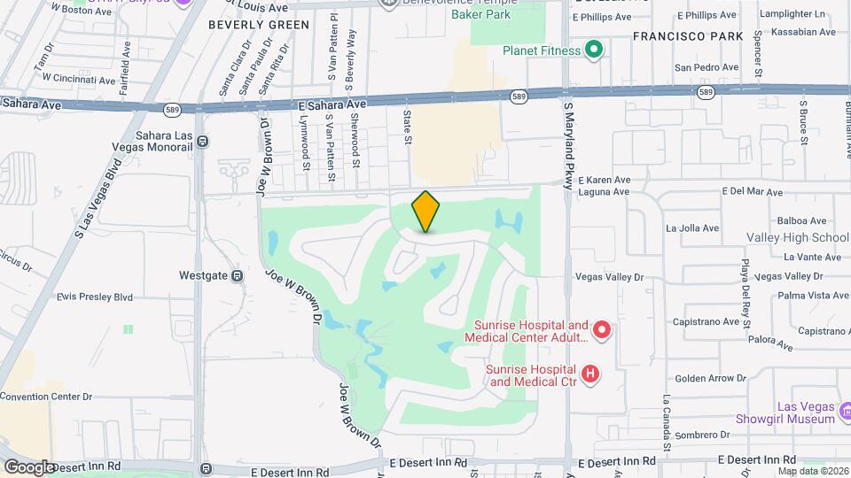 820 Vegas Valley Dr Map and Location Details