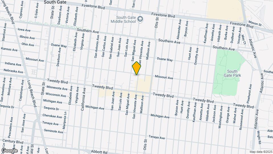 9715 San Vincente Ave Map and Location Details