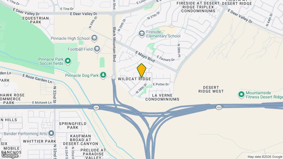 20929 N 37th Way Map and Location Details