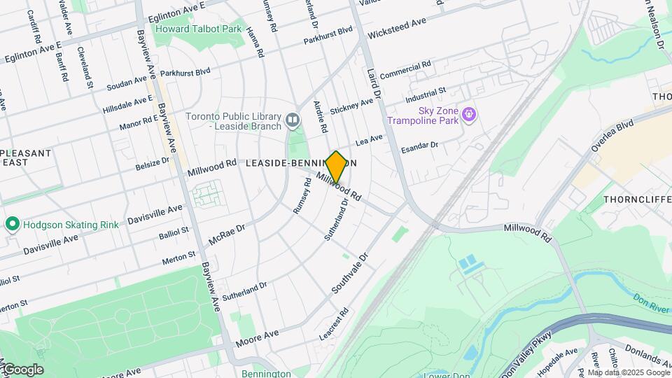 875 Millwood Rd Map and Location Details