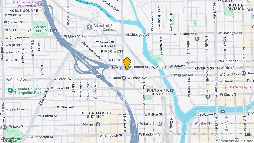 525 N Halsted St Map and Location Details