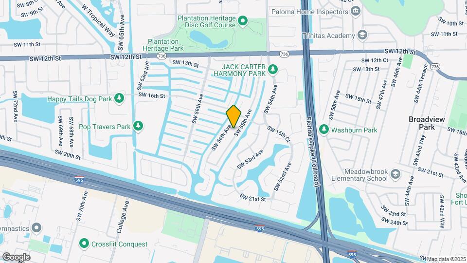 1681 SW 55th Ave Map and Location Details