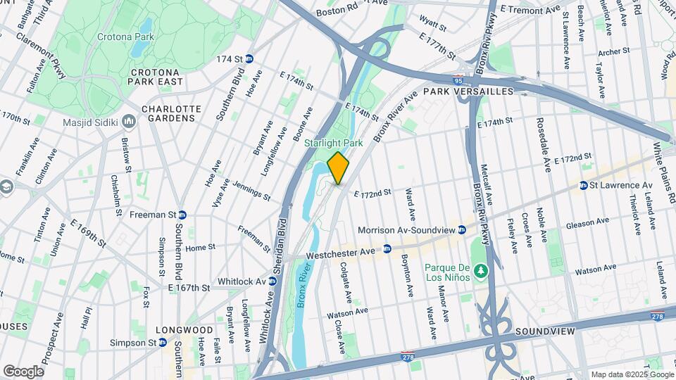 1291 Bronx River Ave Mapa y Detalles de la Ubicación