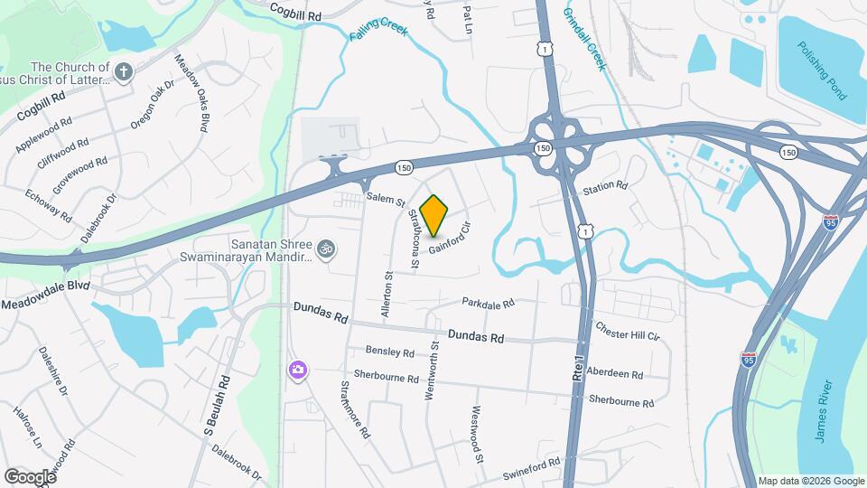 2810 Gainford Cir Map and Location Details