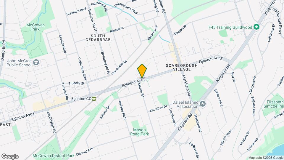 3109-3108 EGLINTON Ave Map and Location Details