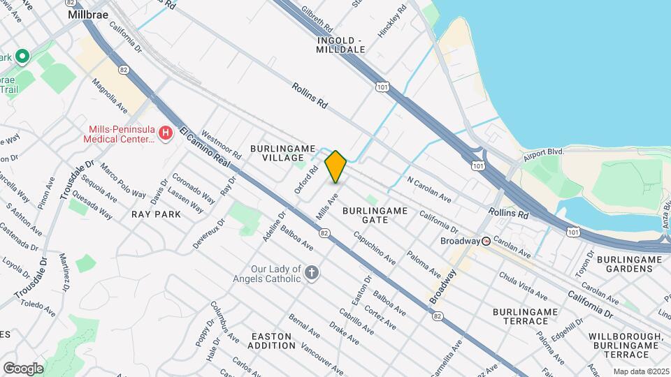 1212 Mills Ave Map and Location Details