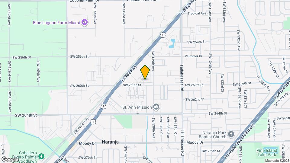 13949 SW 259th Way Mapa y Detalles de la Ubicación