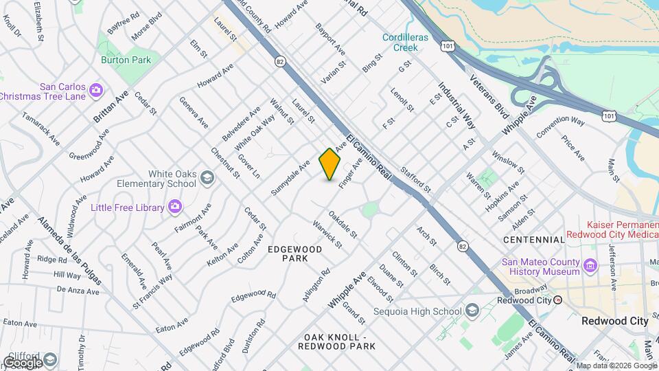 136 Finger Ave Map and Location Details