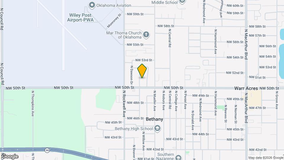 5108 N Beaver Ave Map and Location Details