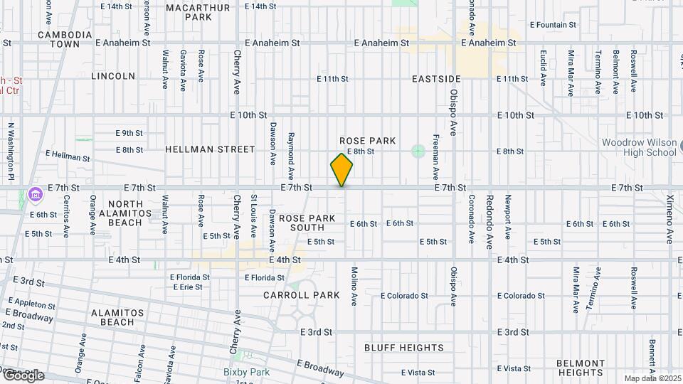 2534 E 7th St Map and Location Details