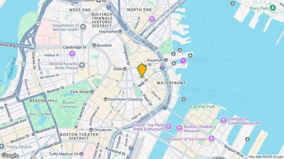 45 Batterymarch St Mapa y Detalles de la Ubicación
