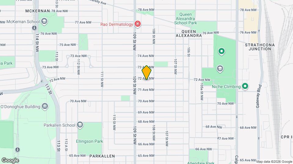 10811-10872 72 Ave NW Map and Location Details