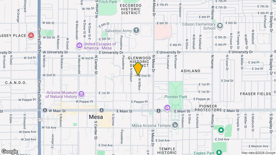 223 E 2nd St Map and Location Details