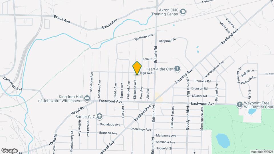 883 Kickapoo Ave Map and Location Details