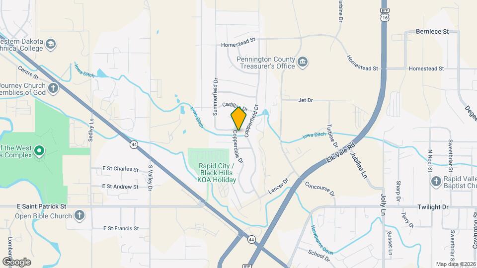 1408 Copperdale Dr Mapa y Detalles de la Ubicación