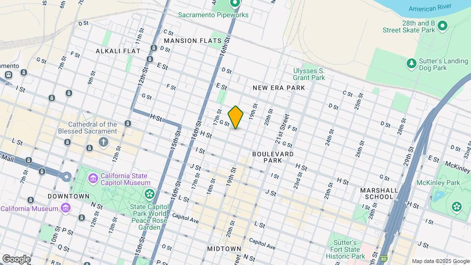 1810 G St Mapa y Detalles de la Ubicación
