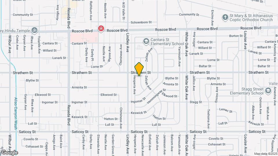 7943 Newcastle Ave Map and Location Details