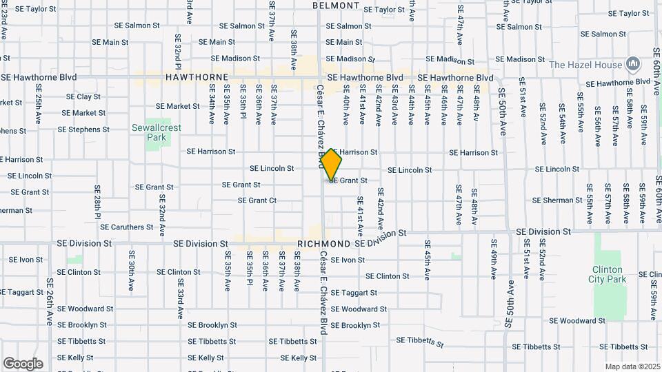 3920 SE Grant St Map and Location Details