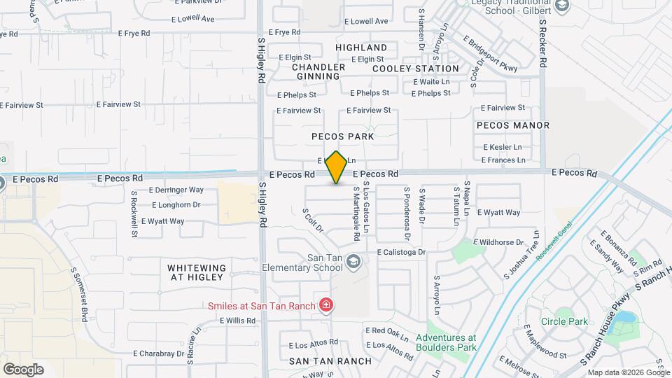 3427 E Derringer Way Map and Location Details