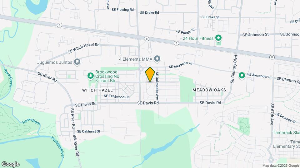 5116 SE Lone Oak St Map and Location Details