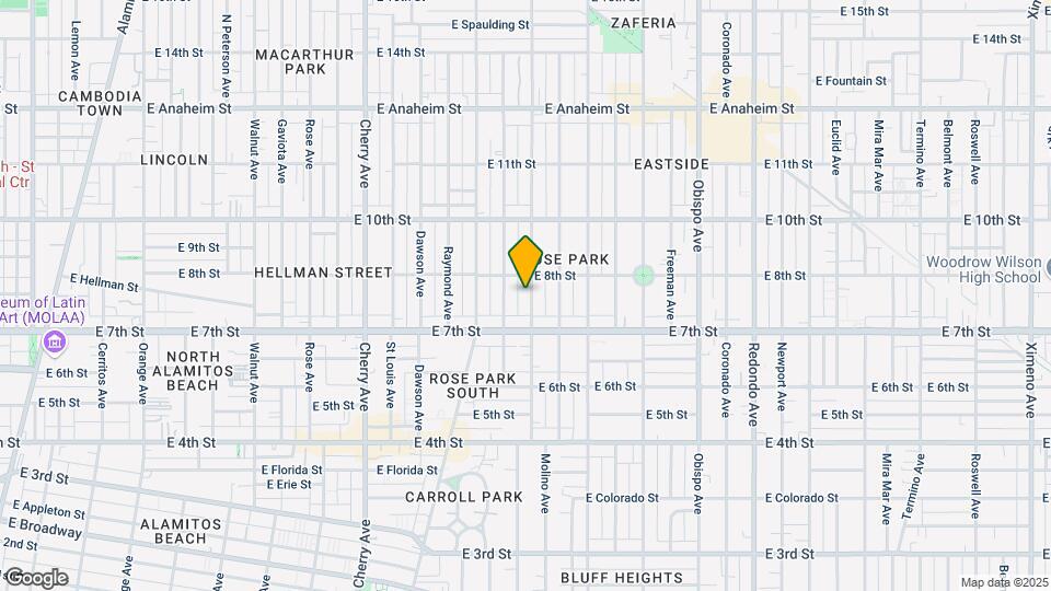 757 Molino Ave Map and Location Details