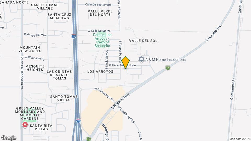 18406 S Copper Basin Dr Map and Location Details