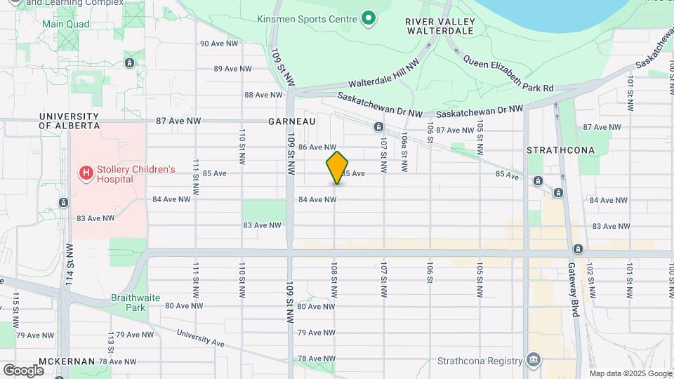 8409-8108 108 St NW Map and Location Details