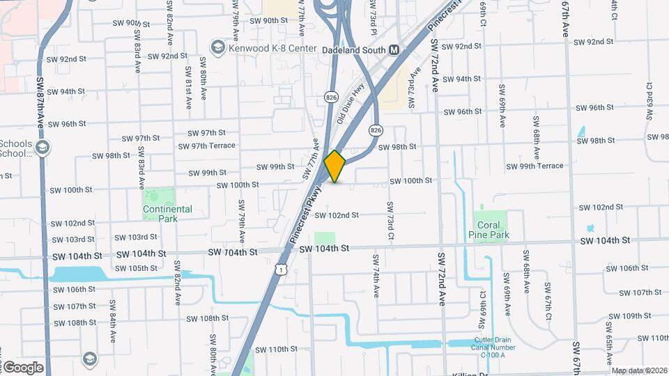 7496 SW 100th St Map and Location Details